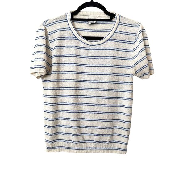 EXMOOR Striped Knit Short Sleeve Vintage Medium‎ - Picture 1 of 4